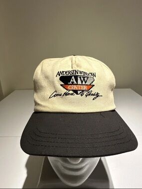 Andersen Window AW Center Logo Hat - Cream & Black